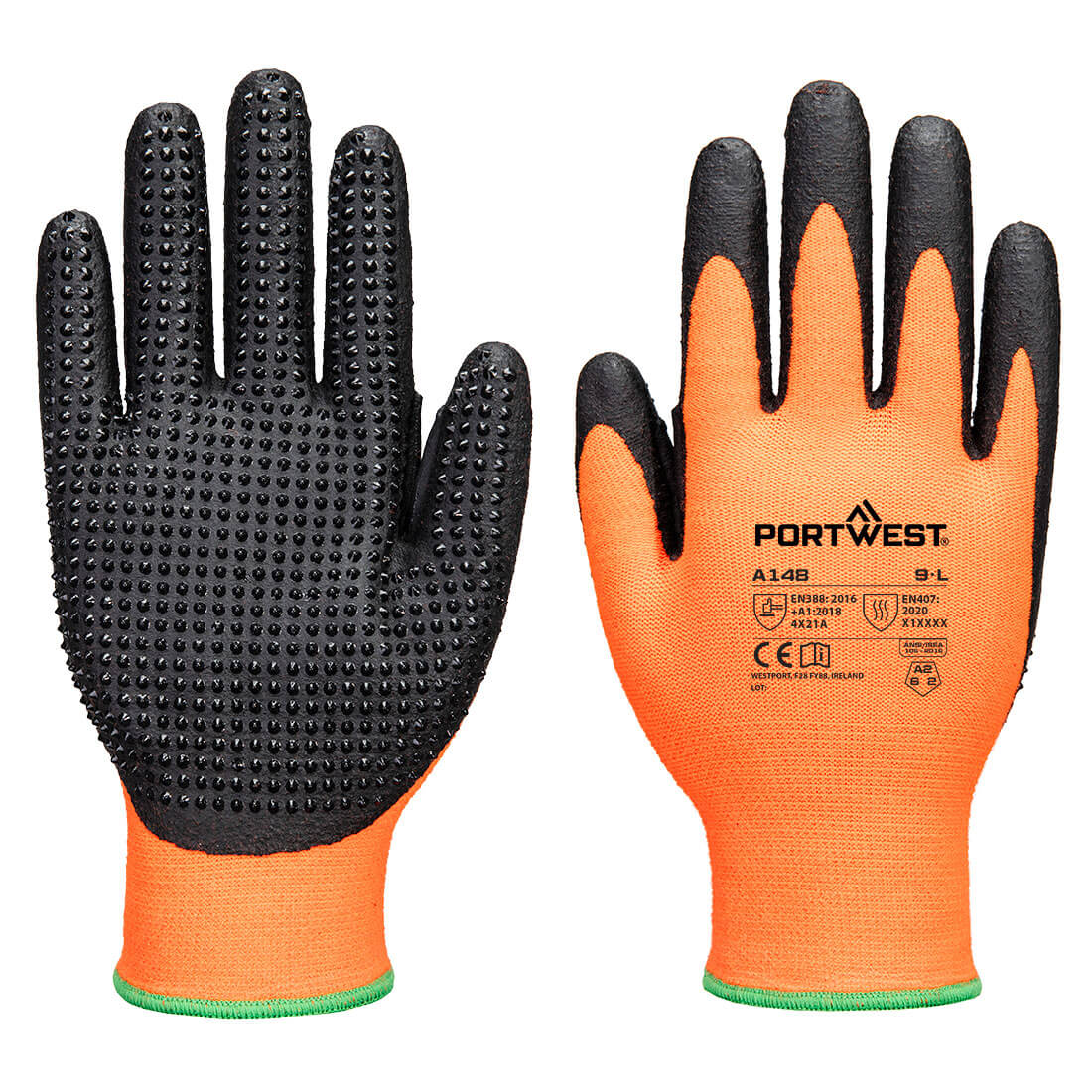 A148 - Guanto Grip 13 in nitrile ad alta punteggiatura