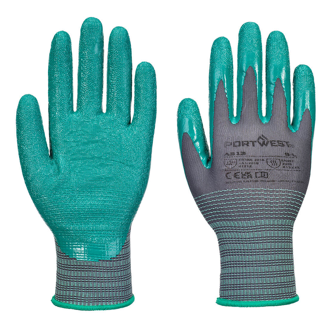 A313 - Guanto Grip 15 in nitrile rugoso (Pk12)