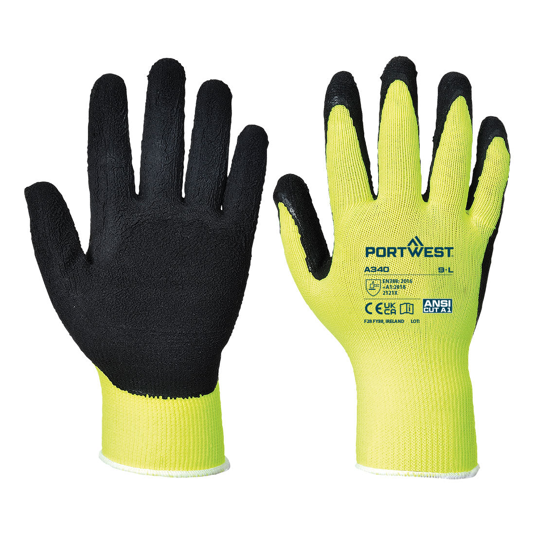 A340 - Guanti Grip Hi-Vis - Lattice