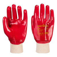 A400 - Guanti PVC con polsino a maglia elasticizzato