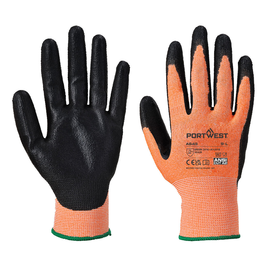 A643 - Guanto anti taglio Nitrile foam - Ambra