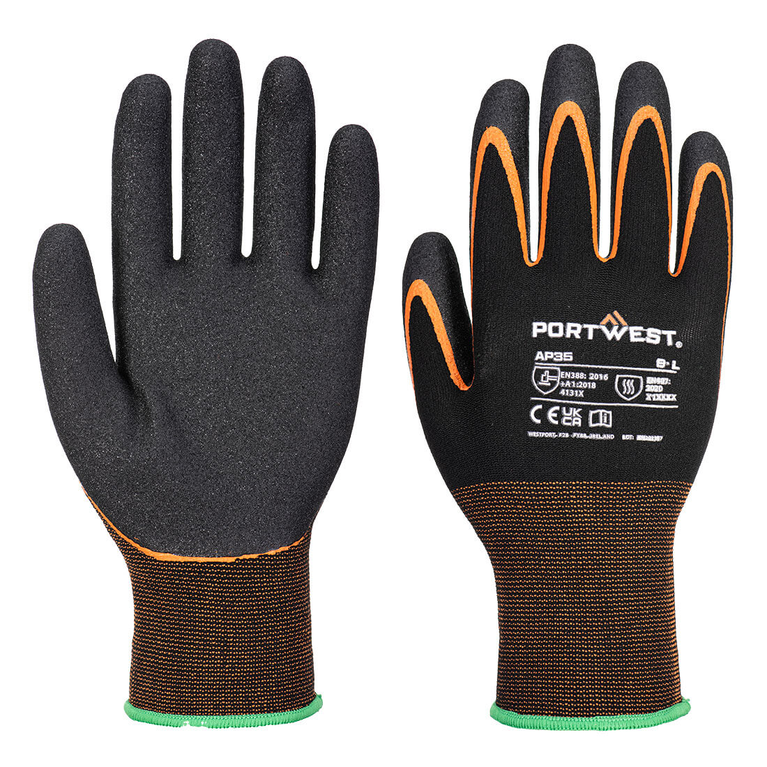 AP35 - Guanto a doppia spalmatura in nitrile sul palmo Grip 15