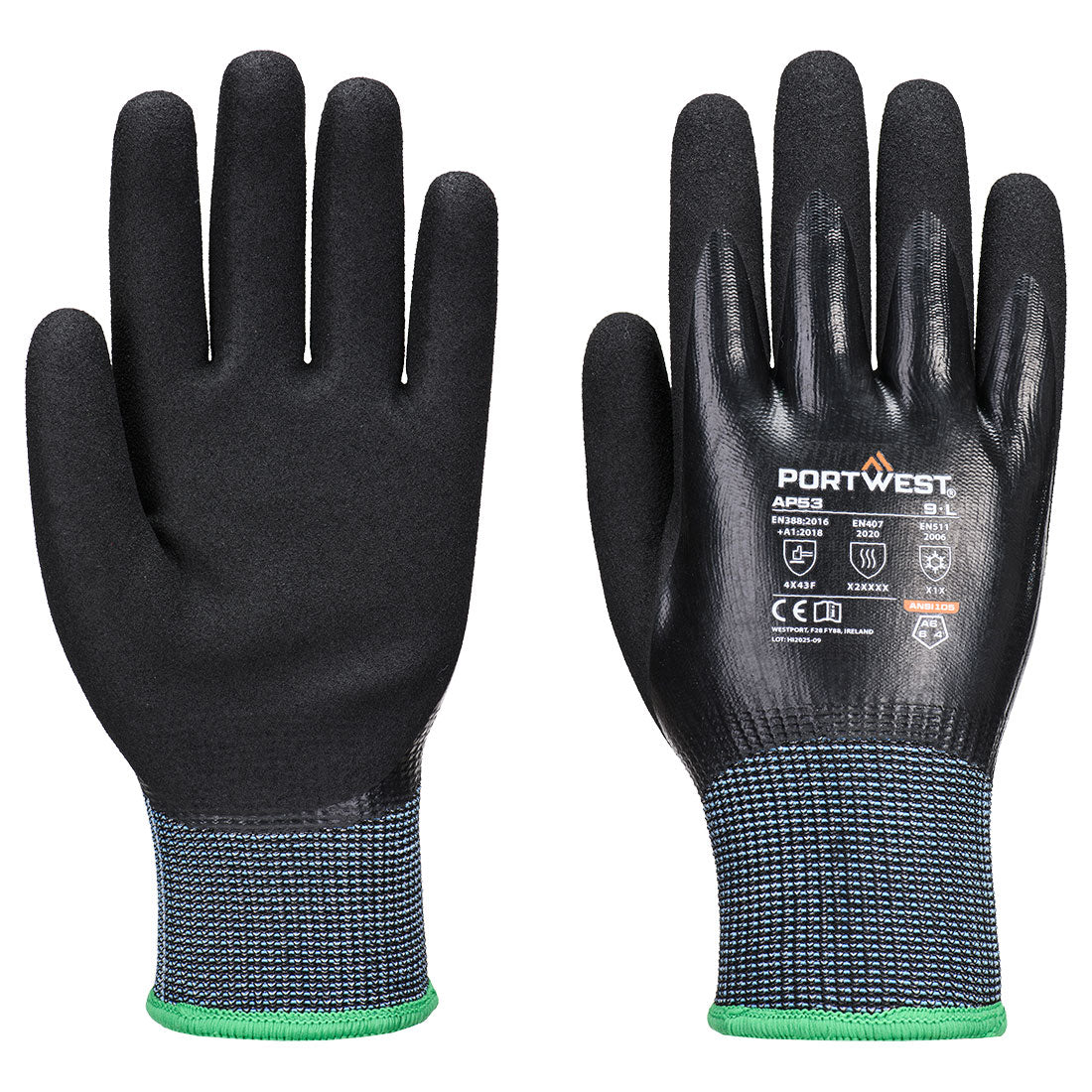 AP53 - Guanto Aqua in nitrile Cut F15