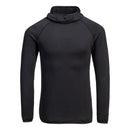 B191 - Giacca in pile Waffle con cappuccio