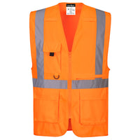 C357 - Gilet Executive ad alta visibilità con tasca per tablet