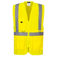 C357 - Gilet Executive ad alta visibilità con tasca per tablet