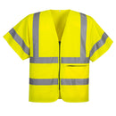 C372 - Gilet mezza manica con chiusura zip