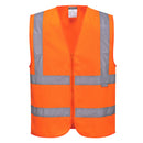 C375 - Gilet una banda orizzontale e due verticali Hi-Vis