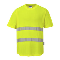 C394 - T-shirt Mesh Cotton Comfort Hi-Vis