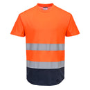 C395 - T-shirt Bicolore Mesh Cotton Comfort Hi-Vis