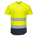 C395 - T-shirt Bicolore Mesh Cotton Comfort Hi-Vis