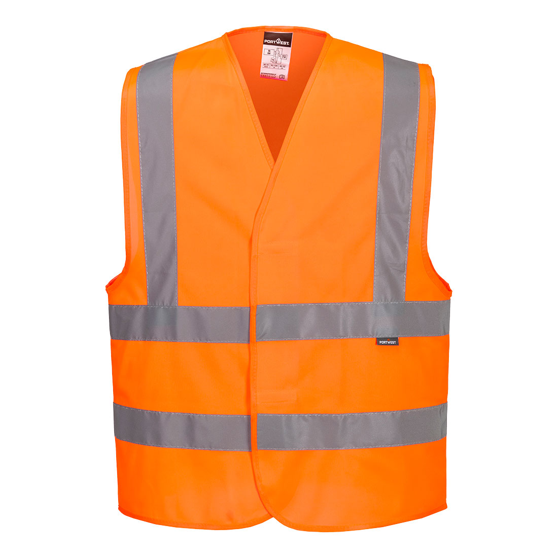 C470 - Gilet una banda orizzontale e due verticali Hi-Vis