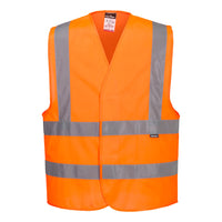C470 - Gilet una banda orizzontale e due verticali Hi-Vis
