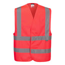 C470 - Gilet una banda orizzontale e due verticali Hi-Vis