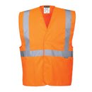 C472 - Gilet una banda orizzontale e due verticali Hi-Vis