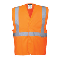 C472 - Gilet una banda orizzontale e due verticali Hi-Vis