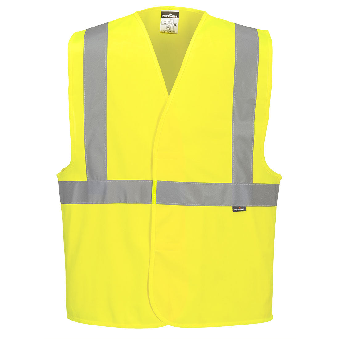 C472 - Gilet una banda orizzontale e due verticali Hi-Vis