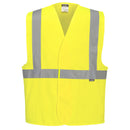 C472 - Gilet una banda orizzontale e due verticali Hi-Vis