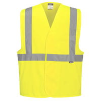 C472 - Gilet una banda orizzontale e due verticali Hi-Vis