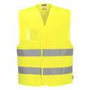 C475 - Gilet con porta badge Hi-Vis