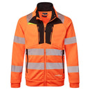 DX477 - DX4 Felpa Hi-Vis con collo a imbuto e chiusura a zip