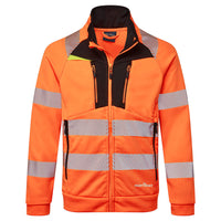 DX477 - DX4 Felpa Hi-Vis con collo a imbuto e chiusura a zip