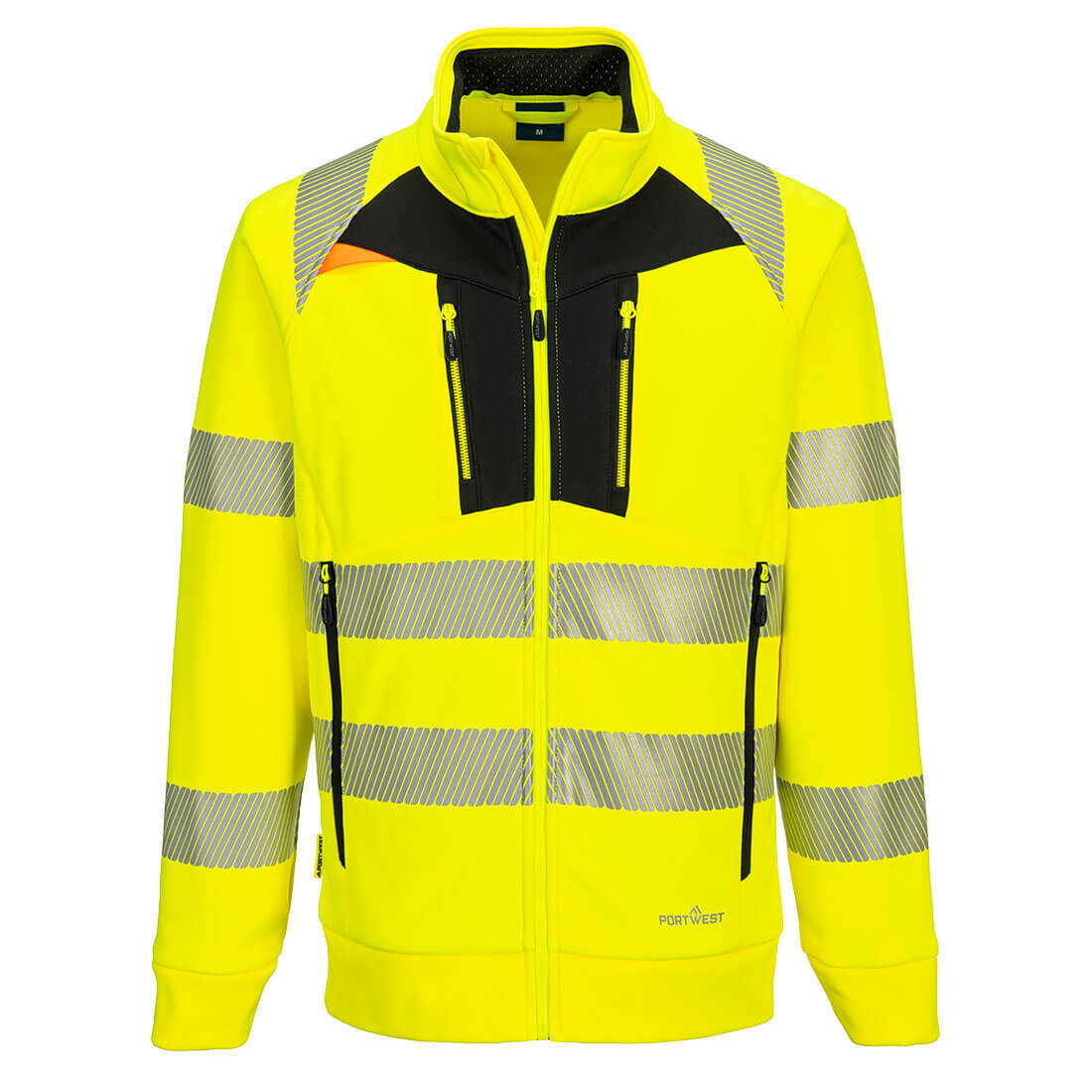 DX477 - DX4 Felpa Hi-Vis con collo a imbuto e chiusura a zip