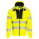 DX484 - Felpa con zip DX4 Hi-Vis con cappuccio