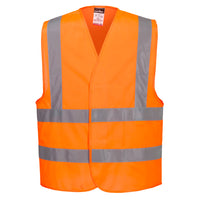 ES470 - ES1 Essential Gilet una banda orizzontale e due verticali Hi-Vis