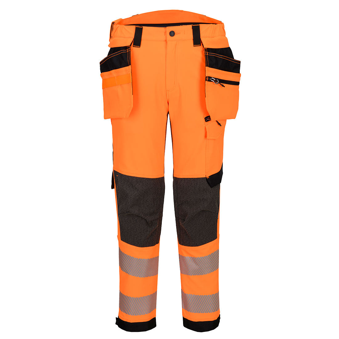EV448 - EV4 Pantaloni Stretch Hi-Vis Classe 2 con tasche Holster staccabili