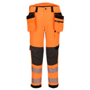 EV448 - EV4 Pantaloni Stretch Hi-Vis Classe 2 con tasche Holster staccabili
