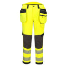 EV448 - EV4 Pantaloni Stretch Hi-Vis Classe 2 con tasche Holster staccabili