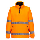 F302 - Pile Hi-Vis mezza zip