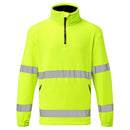 F302 - Pile Hi-Vis mezza zip