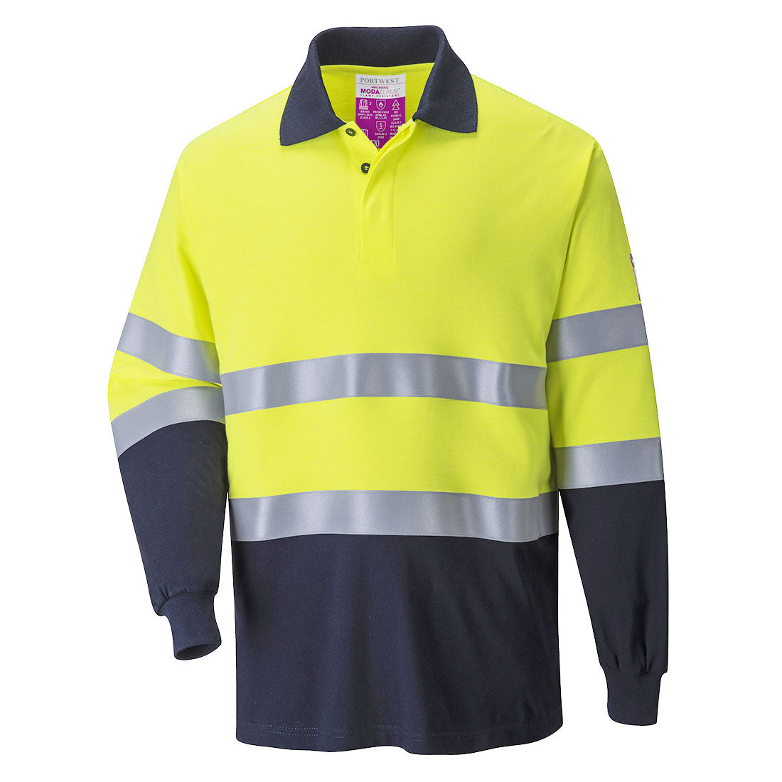 FR74 - Polo bicolore FR Modaflame Anti Statica