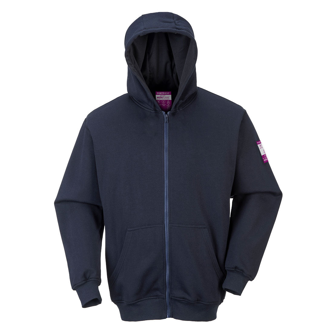 FR81 - Felpa con cappuccio e zip frontale FR Modaflame