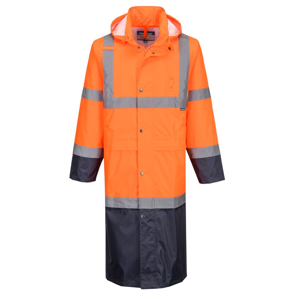 H446 - Hi-Vis Contrast Raincoat 122cm