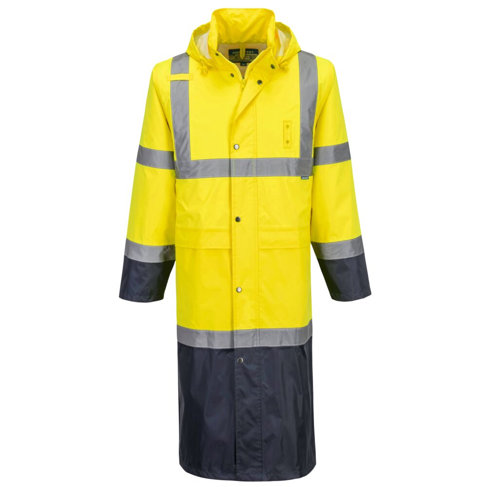 H446 - Hi-Vis Contrast Raincoat 122cm