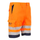 L043 - Bermuda alta visibilità leggere Poly-cotton