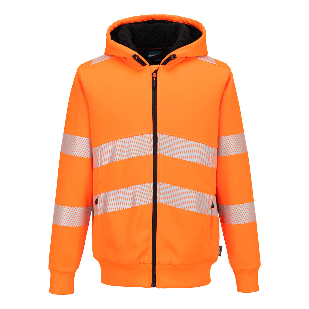 PW321 - PW321 Felpa invernale con cappuccio e zip Hi-Vis