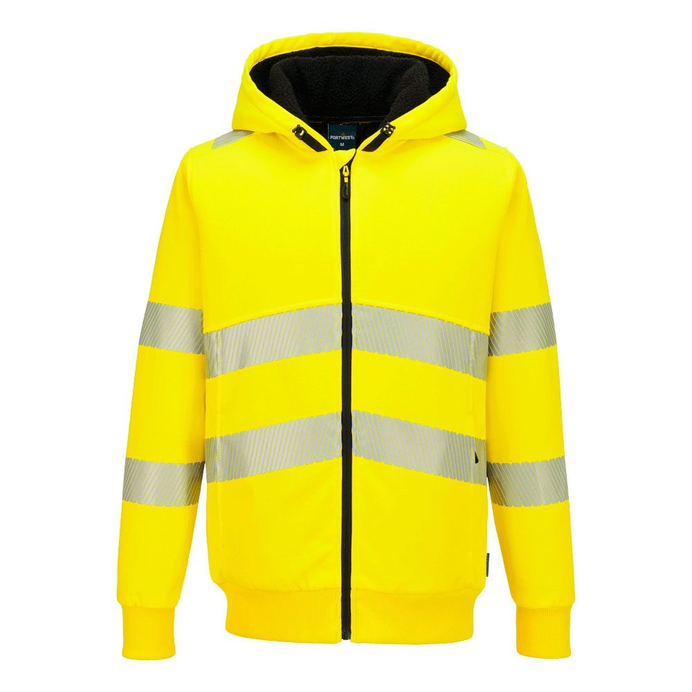 PW321 - PW321 Felpa invernale con cappuccio e zip Hi-Vis