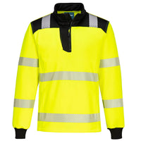 PW326 - Hi-Vis 1/4 Zip Sweatshirt PW3