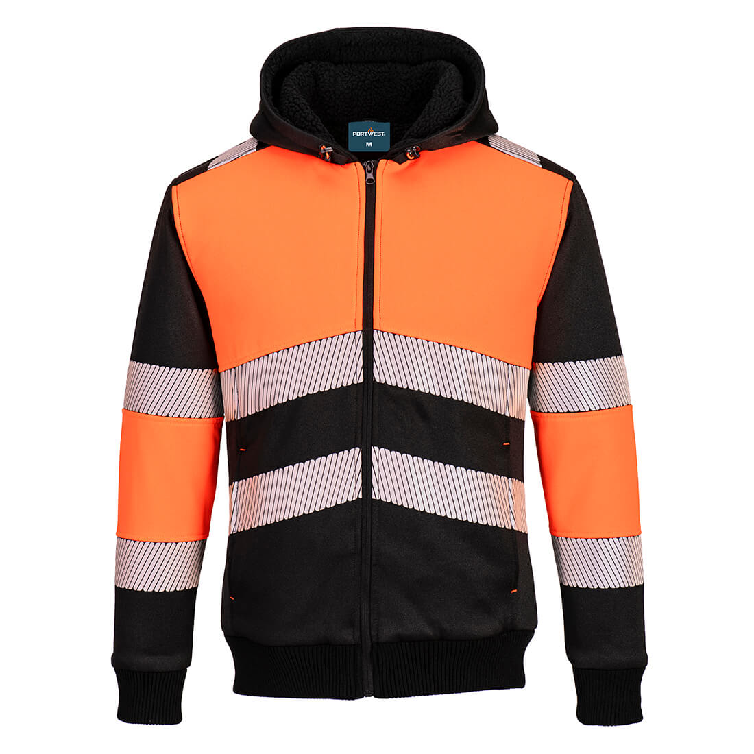 PW377 - Felpa invernale con cappuccio con zip Classe 1 PW3