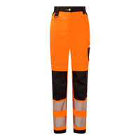 PW385 - Pantaloni da lavoro elasticizzati da donna PW3 Alta Visibilità