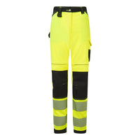 PW385 - Pantaloni da lavoro elasticizzati da donna PW3 Alta Visibilità