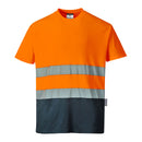 S173 - T-Shirt S/S Bicolore Cotton Comfort Hi-Vis