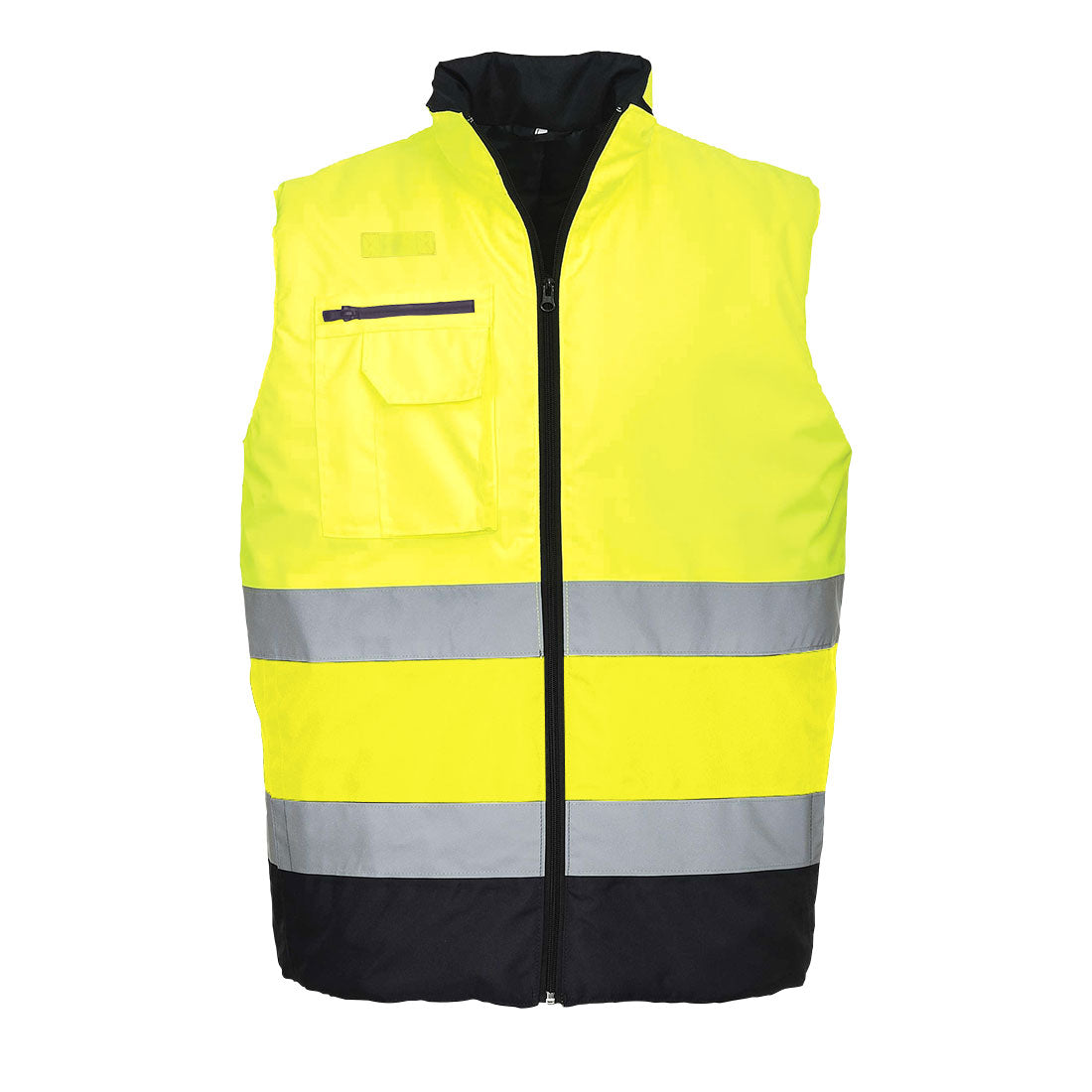 S267 - Gilet imbottito bicolore Hi-Vis