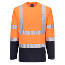 S280 - T-Shirt Bicolore Cotton Comfort maniche lunghe Hi-Vis