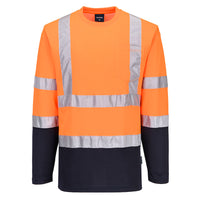 S280 - T-Shirt Bicolore Cotton Comfort maniche lunghe Hi-Vis
