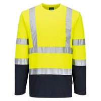 S280 - T-Shirt Bicolore Cotton Comfort maniche lunghe Hi-Vis